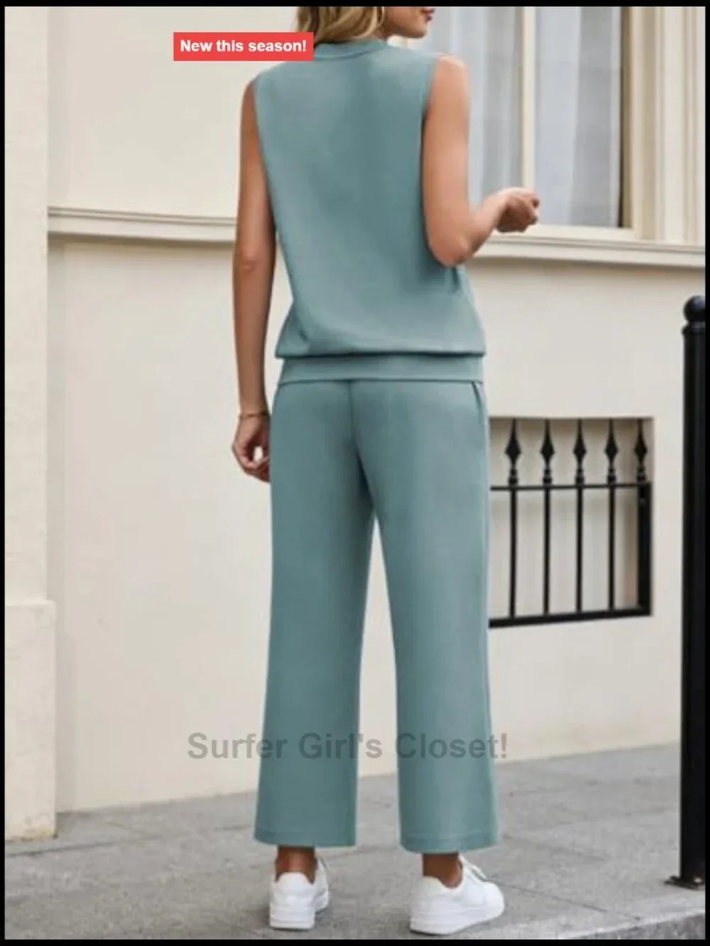Two Piece Set Wide Leg Crop Pants Lounge Sets Summer Outfits
